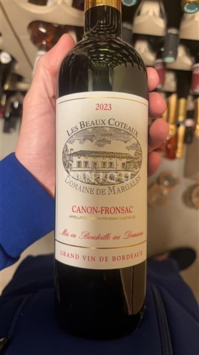 Bordo Канон-Фронсак Domaine Margalès Les Beaux Coteaux 2023