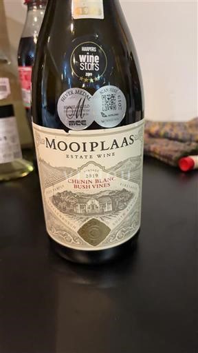 Obalna regija Stellenbosch Mooiplaas Chenin Blanc Bush Vines 2019