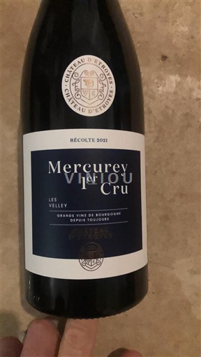 Borgoña Mercurey Premier Cru Château Etroyes Les Velley 2021