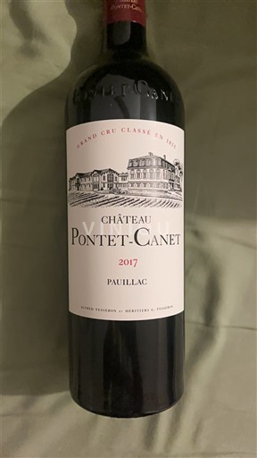Bordeaux Pauillac Grand Cru Château Pontet-Canet 2017