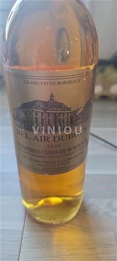Bordeaux Premières-côtes-de-bordeaux Bel Air Dubour 2005
