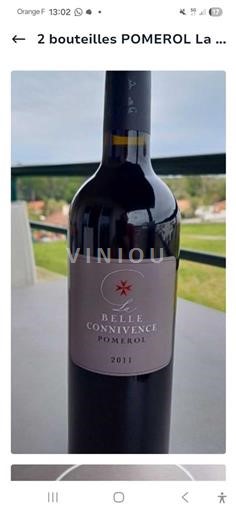 Bordeaux Pomerol Belle Connivence 2011