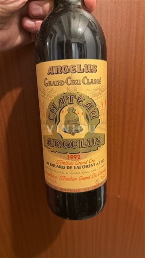 Bordeaux Saint-Émilion Grand Cru Grand Cru Château Angélus 1992