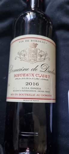 Bordeaux Bordeaux clairet Domaine Darbalatet 2016