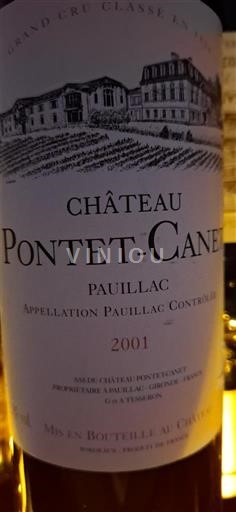 Bordeaux Pauillac Grand Cru Château Pontet-Canet 2001