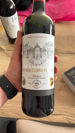 Bordeaux Médoc Château Clos de Verdun 2019