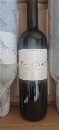 Bordeaux Pauillac Bertrand Guindeuil Les hauts de raillon 2021