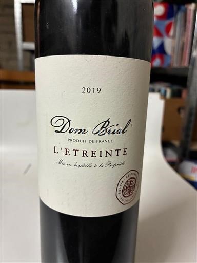 Roussillon Côtes-du-Roussillon Dom Brial L'ETREINTE 2019