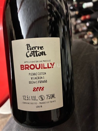 Beaujolais Brouilly Pierre Cotton 2018