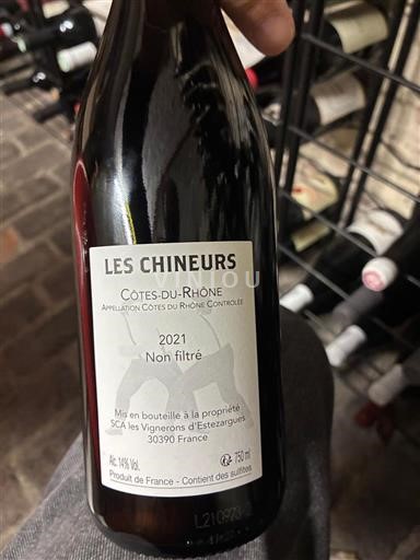 Valle del Rodano Côtes-du-Rhône Les Chineurs Non filtré 2021