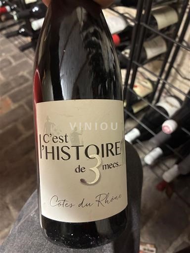 Valle del Rodano Côtes-du-Rhône C'est l'Histoire de 3 mecs Senza annata