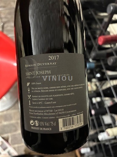 Vallée du Rhône Saint-Joseph Romain Duvernay 2017