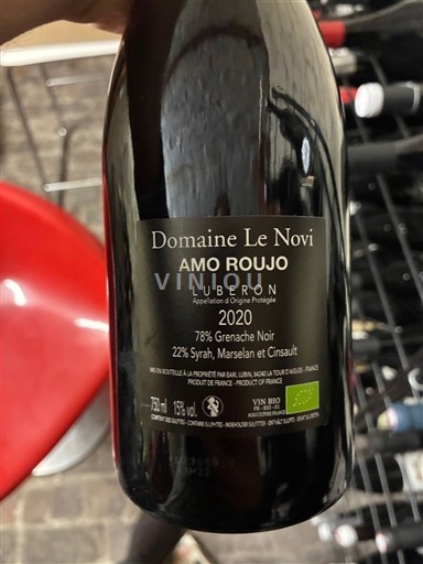 Valle del Ródano Luberon Domaine Le Novi Amo Roujo 2020