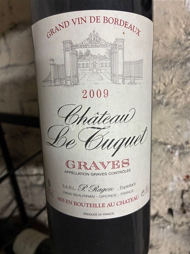 Bordeaux Graves Château Le Tuquet 2009