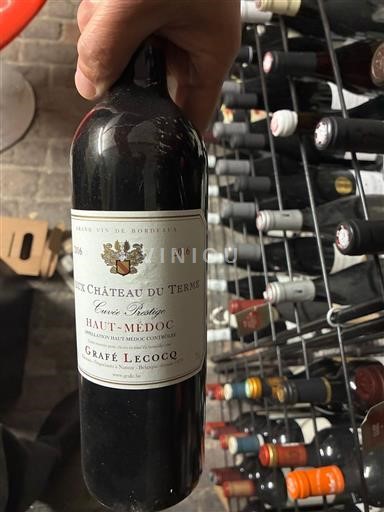 Burdeos Haut-Médoc Château Terme Prestige 2016