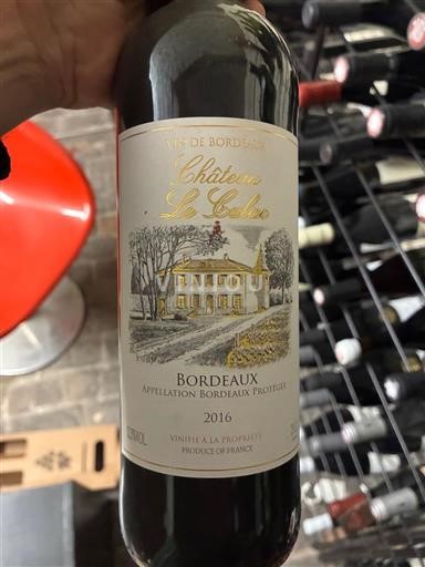 Burdeos Bordeaux Château Le Calac 2016