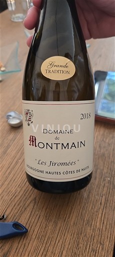 Bourgogne Ikke specificeret Domaine Montmain Les Jiromées 2018