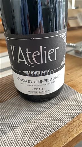 Borgoña Chorey-lès-Beaune Benjamin Laroche l'Atelier 2018