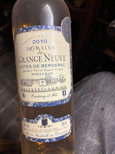 Sud-Ouest Côtes-de-bergerac Domaine Grange Neuve 2010