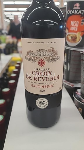 Bordeaux Haut-Médoc Château Croix de Reverdi 2020