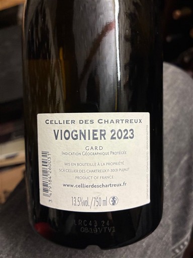 Languedoc a Roussillon Gard Cellier des Chartreux Viognier 2023