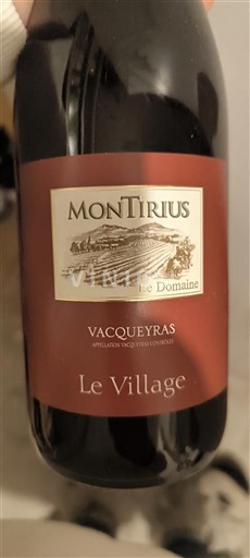 Rhônetal Vacqueyras Montirius Le Village 2010