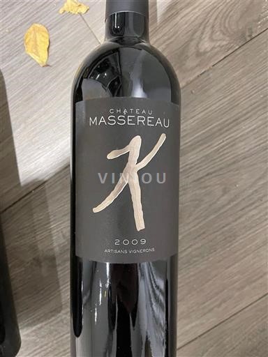 Bordéus Graves Château Massereau K 2009