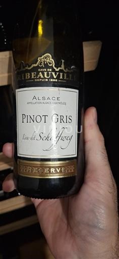 Alsacia Cave de Ribeauvillé Lieu-dit Schœnenbourg Réserve 2015