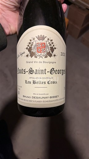 Burgundi Nuits-saint-georges Bruno Desaunay-Bissey Les Belles Croix 2020