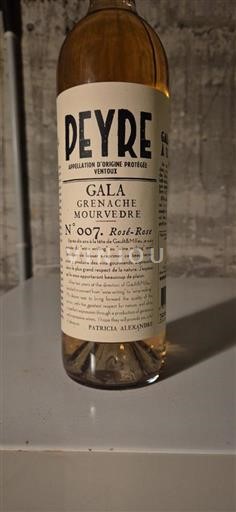 Rhônen laakso Ventoux Peyre Gala N°007 Rosé-Rose 2024