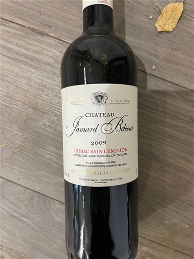 Bordeaux Lussac-saint-émilion Château Jamard Belcour 2009