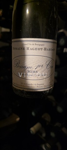 Bourgogne Ikke specificeret Premier Cru Domaine Rageot-Bardon Sizies Ikke årgangsbestemt