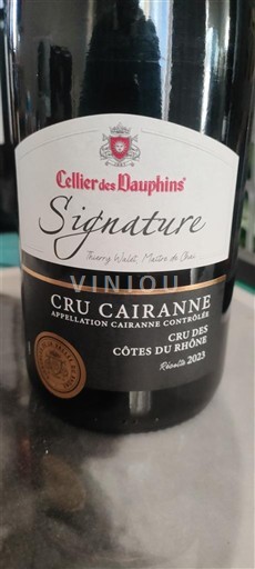 Vale do Ródano Cairanne Cellier des Dauphins Signature 2023