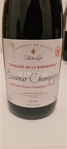 Loiren laakso Saumur-champigny Domaine La Robardière 2020