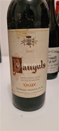 Roussillon Banyuls Domaine Manya Puig Vieux 2007