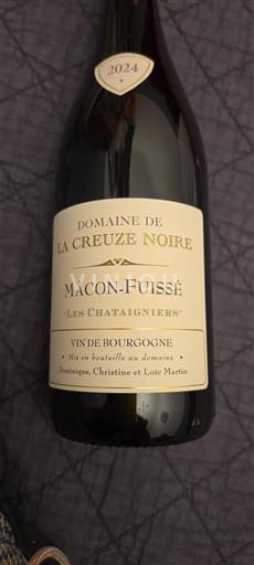 Borgoña Mâcon y Mâcon-villages Domaine La Creuze Noire Les Châtaigniers 2024