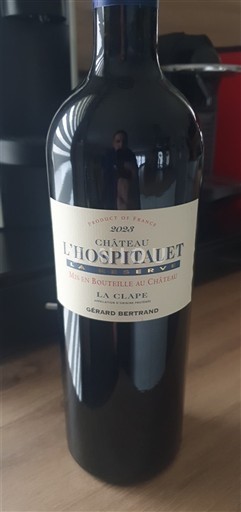 Languedoc La Clape Château L'Hospitalet Réserve 2023