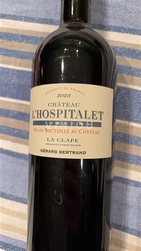 Languedoc La Clape Château L'Hospitalet Réserve 2023