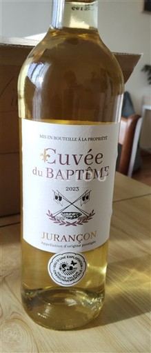 Vin Blanc moelleux Cuvée du Baptême 2023 France Sud-Ouest Jurançon AOC