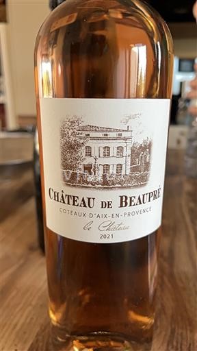 Provence Coteaux-d'aix-en-provence Château Beaupré le Château 2021