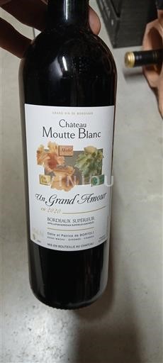 Bordeaux Bordeaux superiore Chateau Moutte Blanc Un Grand Amour 2020
