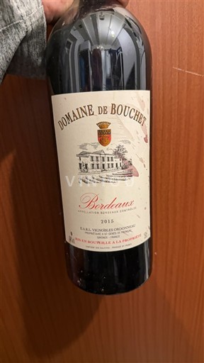 Burdeos Bordeaux Domaine Bouchet 2015