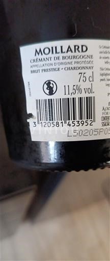 Bourgogne Crémant-de-bourgogne Moillard Brut Prestige 2021