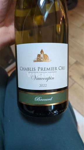 Burgundi Chablis Premier Cru Brocard Vaucoupin 2022