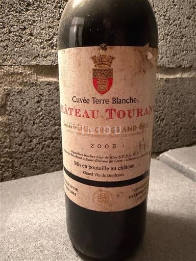 Bordeaux Saint-Émilion Grand Cru Grand Cru Château Tourans Terre Blanche 2005