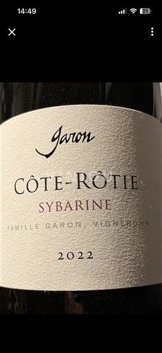 Valea Ronului Côte-rôtie Garon Sybarine 2022