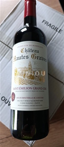 Bordeaux Saint-Émilion Grand Cru Château Hautes Graves 2022