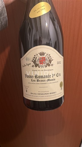 Burgundi Määrittelemätön Premier Cru Bruno Desaunay-Bissey Vieilles Vignes Les Beaux-Monts 2012