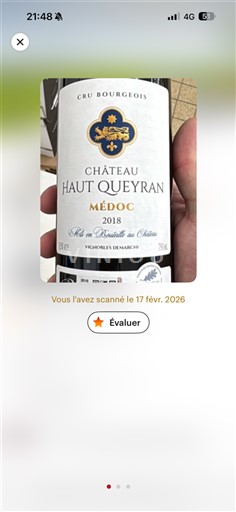 Bordoja Médoc Cru Bourgeois Château Haut Queyran 2018