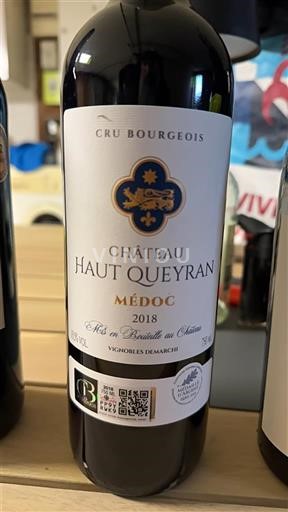 Bordeaux Médoc Cru Bourgeois Château Haut Queyran 2018